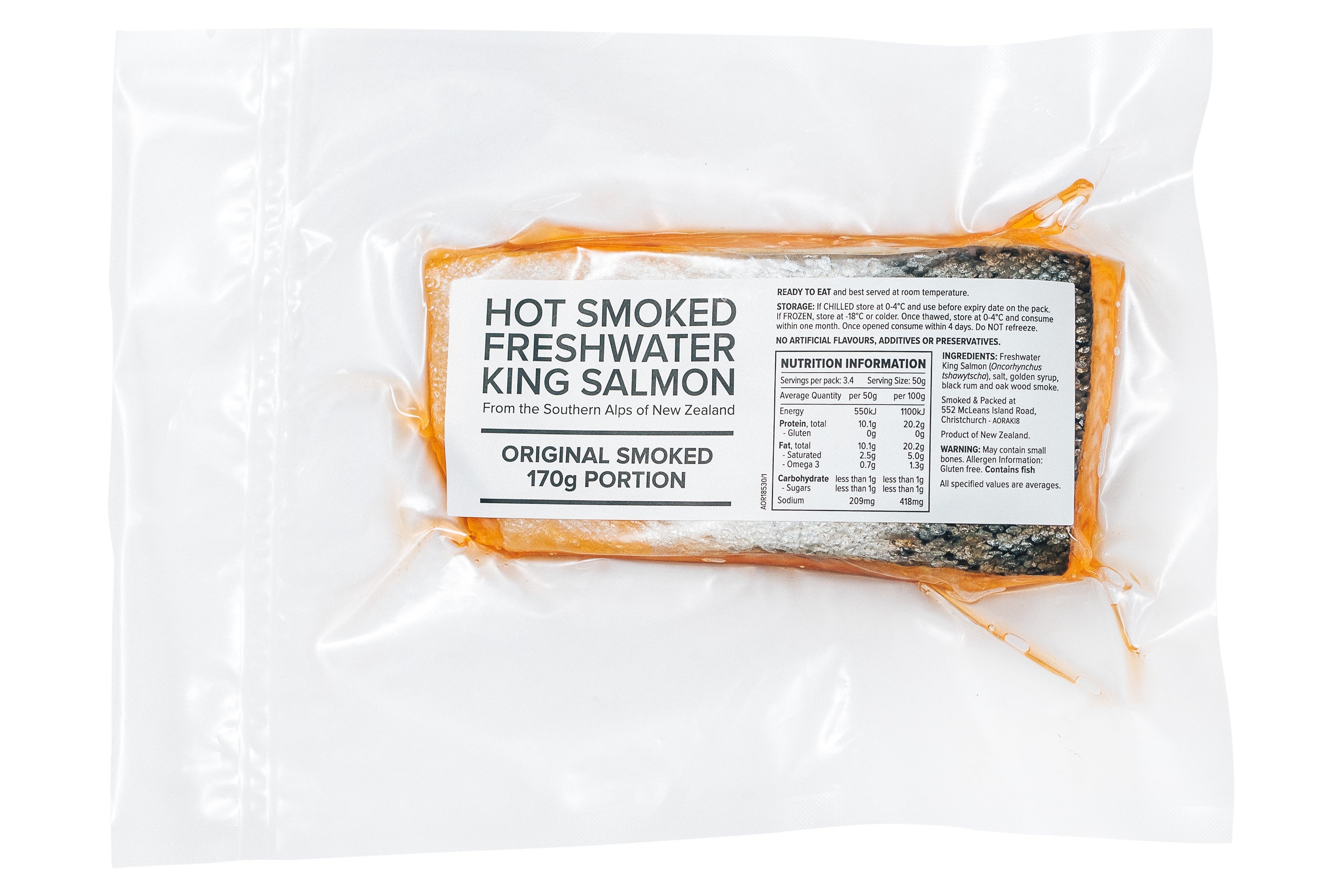 HOT Smoked Salmon Portions Frozen 170g